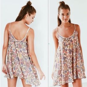 UO Kimchi Blue Lace Up Side Mini Dress Rainbow 🌈